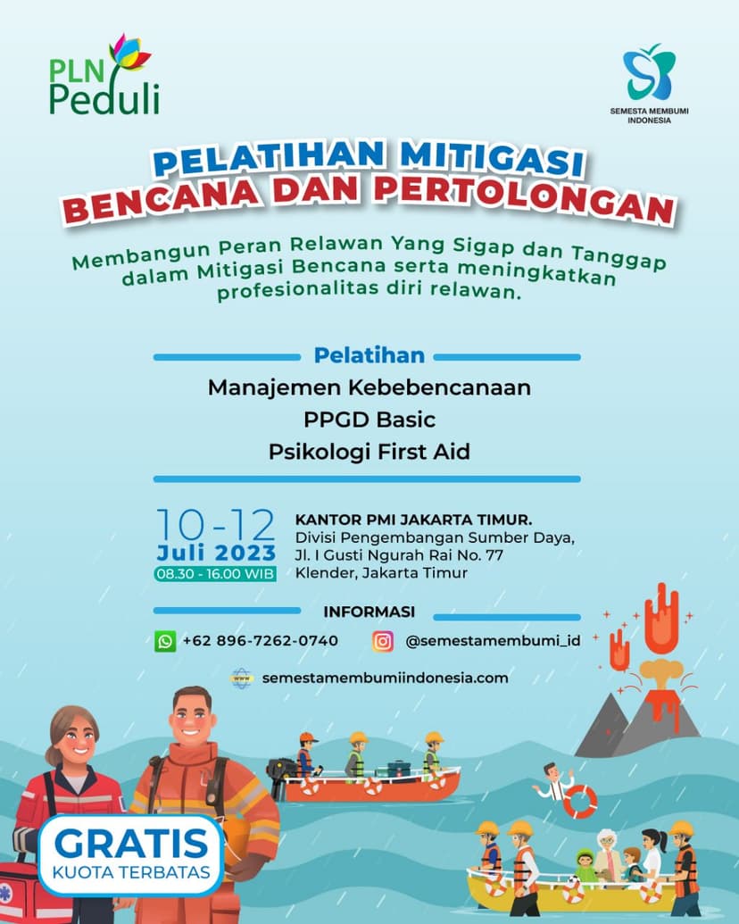 PELATIHAN MITIGASI BENCANA DAN PERTOLONGAN PERTAMA