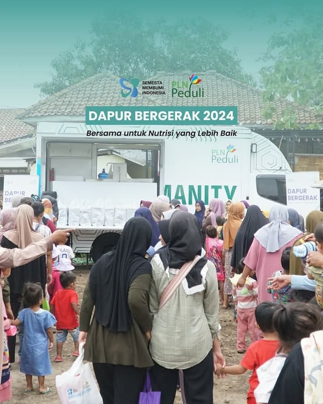 Dapur Bergerak PLN Peduli bersama Yayasan Semesta Membumi Indonesia